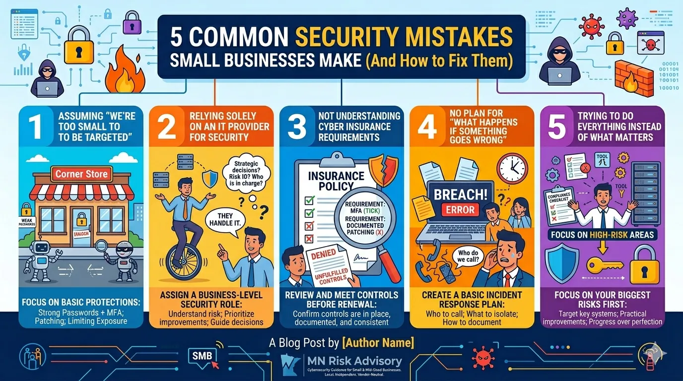 5 Common Security Mistakes Small Businesses Make (And How to Fix Them)