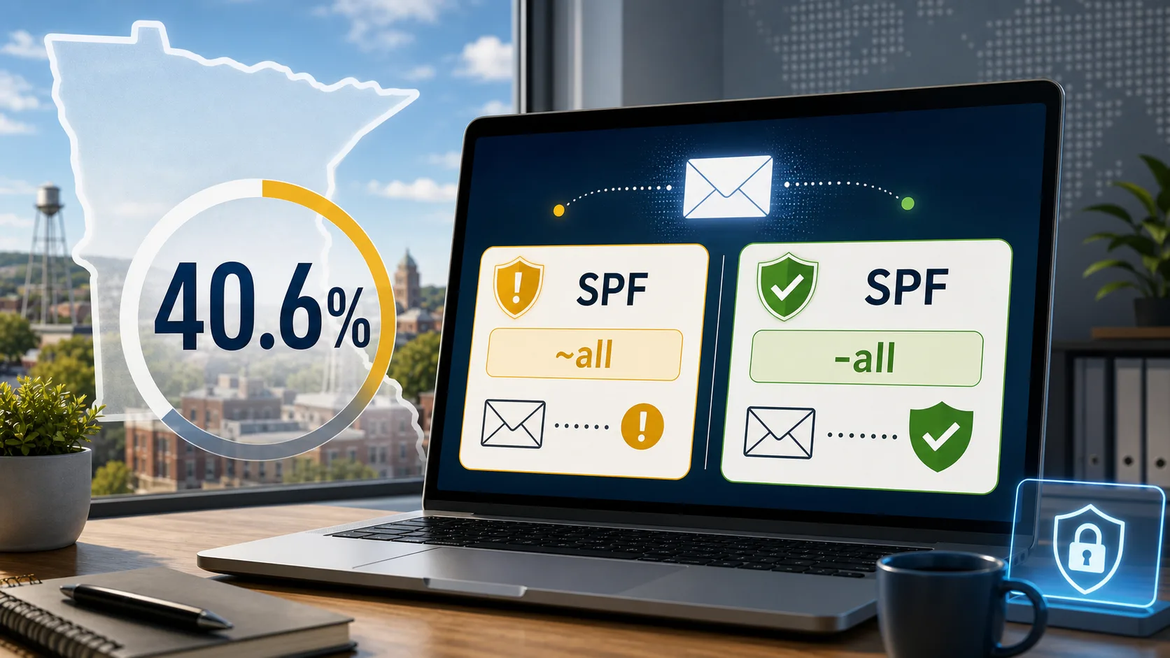 40.6% of Hutchinson Area Businesses Are Not Using SPF Hardfail